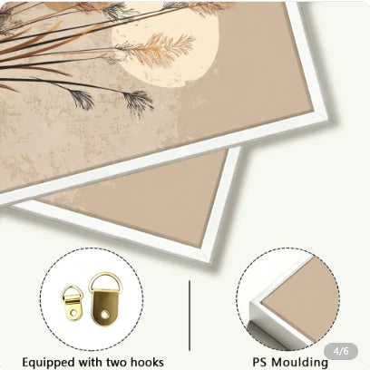 Eksempel på to ophængskroge og yderramme i PS