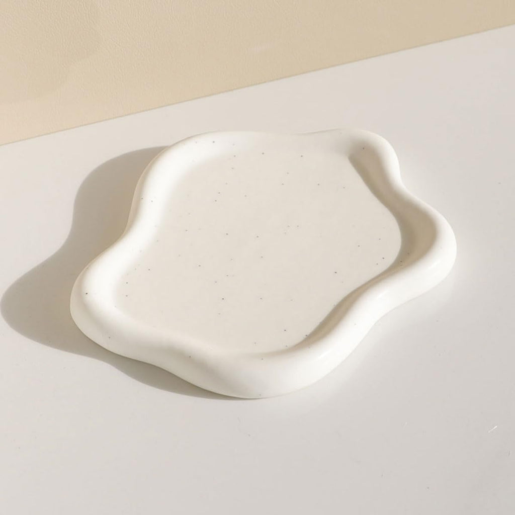 Room Decor Jewelry Tray, Ring Holder, Cloud Trinket Dish, Cloud Jewelry Tray, Ceramic Earring Necklace Dish Tray, Christmas Mothers Day Valentines for Women, Home Decor Small Jewelry Dish