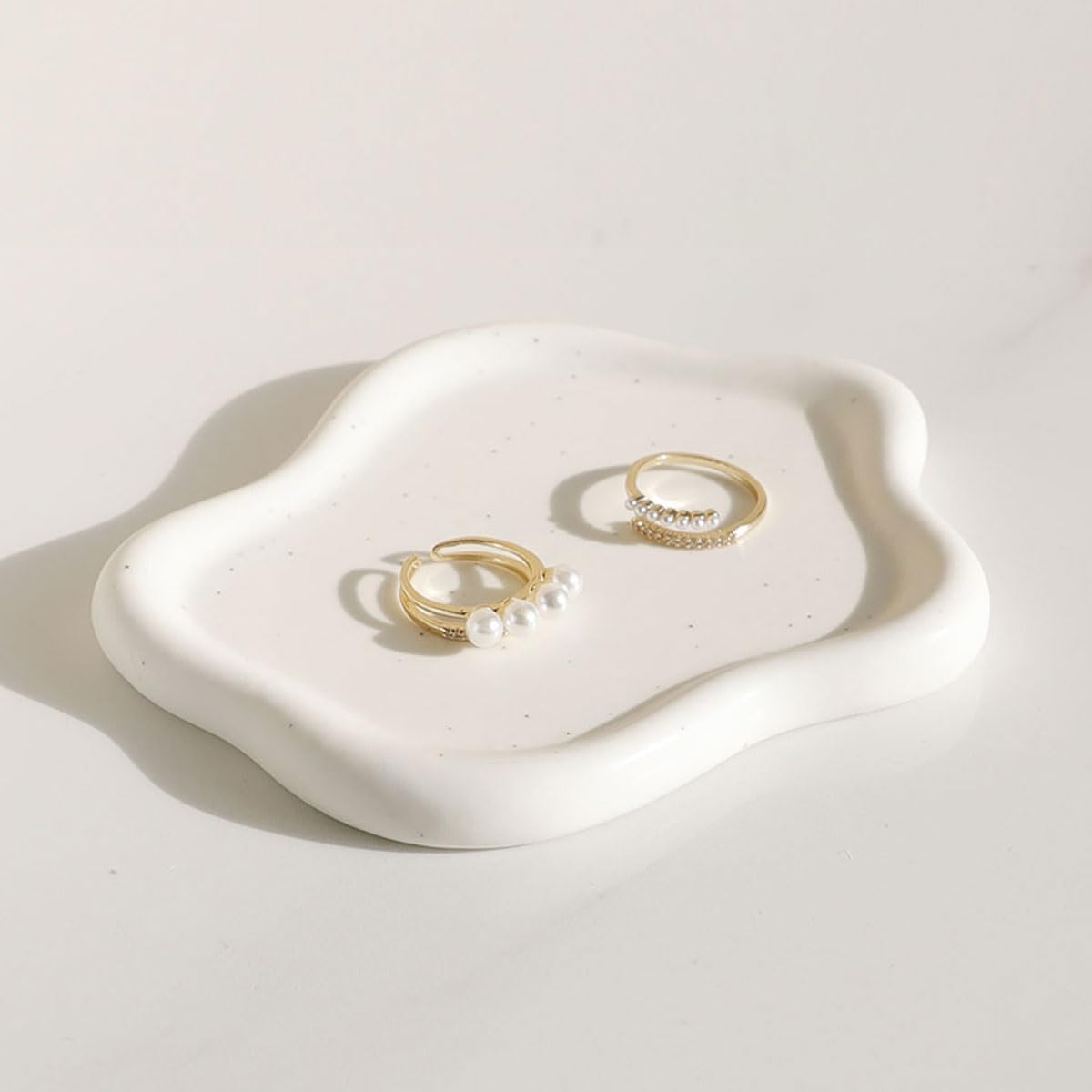 Room Decor Jewelry Tray, Ring Holder, Cloud Trinket Dish, Cloud Jewelry Tray, Ceramic Earring Necklace Dish Tray, Christmas Mothers Day Valentines for Women, Home Decor Small Jewelry Dish