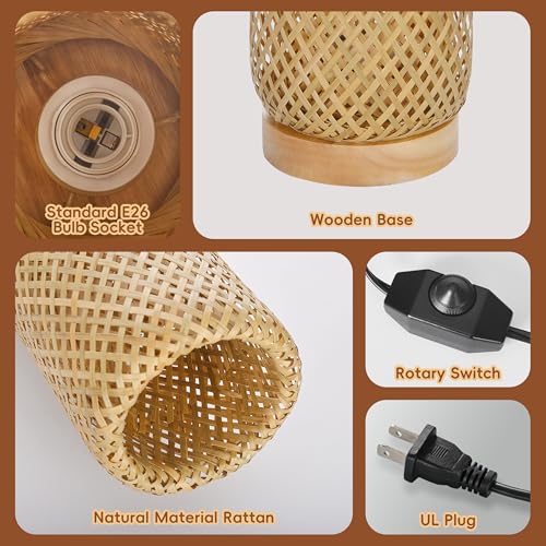 16 in Bamboo Table Lamp - Natural - TPPGpn