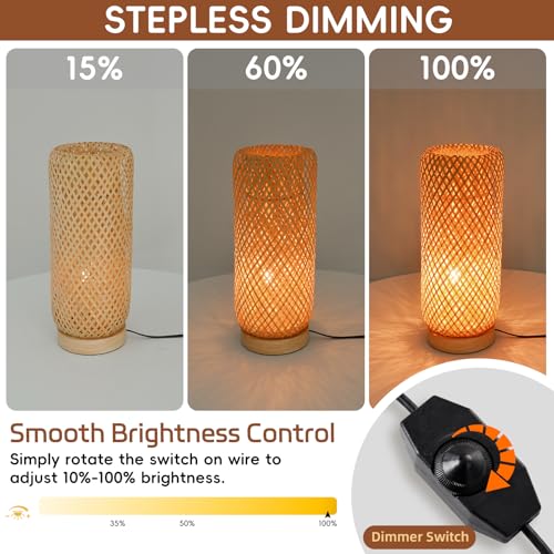 16 in Bamboo Table Lamp - Natural - TPPGpn
