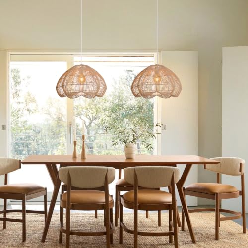 17.7 in Tulip Rattan Pendant Light - TPPGpn