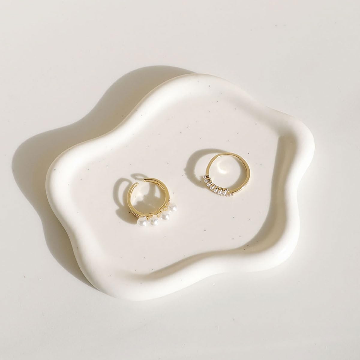 Room Decor Jewelry Tray, Ring Holder, Cloud Trinket Dish, Cloud Jewelry Tray, Ceramic Earring Necklace Dish Tray, Christmas Mothers Day Valentines for Women, Home Decor Small Jewelry Dish