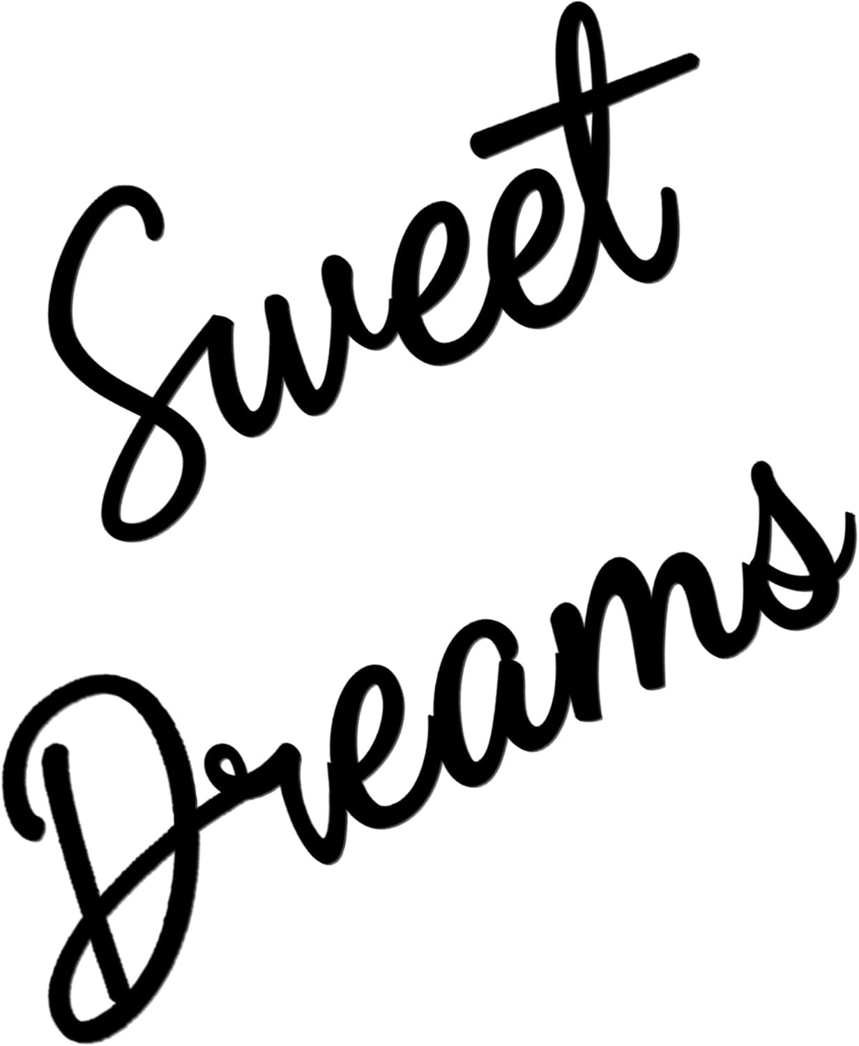 Sweet Dreams Wall Decor Above Bed Metal Sweet Dreams Sign Black Modern Sweet Dreams Wall Art Hanging Above Bed Wall Decor for Bedroom