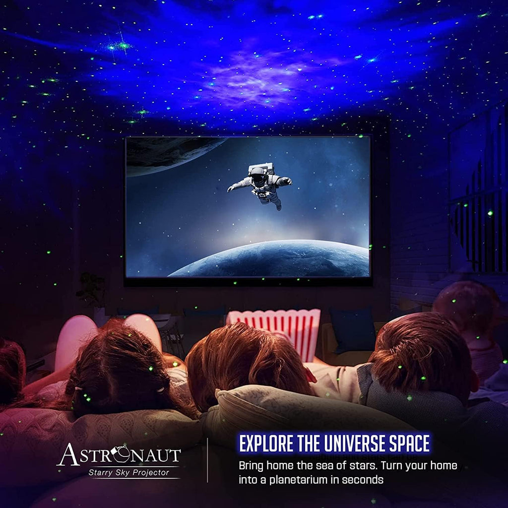 Mooyran Colorful Astronaut Galaxy Projector - Special Limited Edition Star Lights for Bedroom Astronaut Space Projector, Starry Ceiling Lamp with Timer & Remote, Adults Room Decor