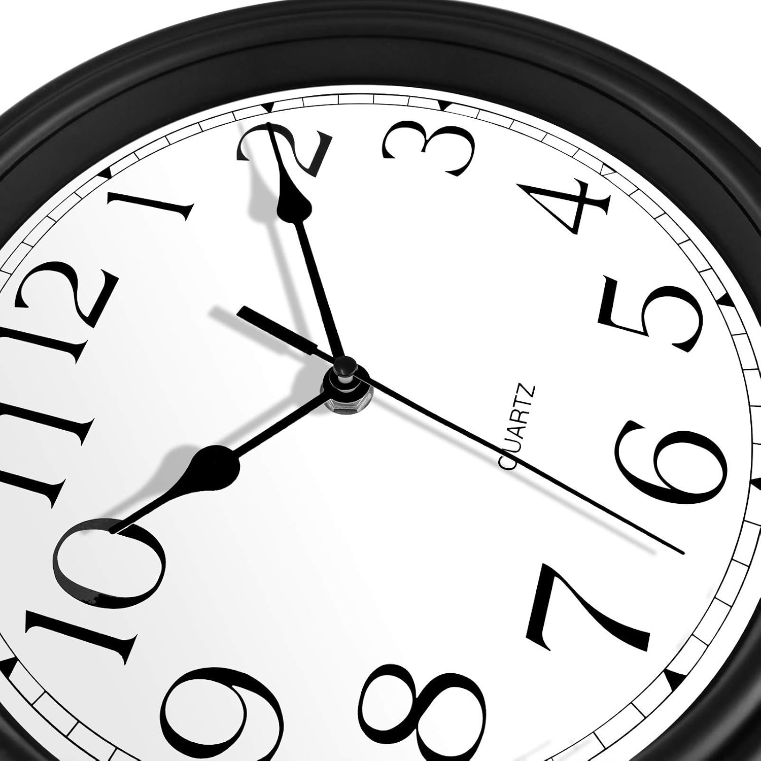 Foxtop Retro Silent Non-Ticking Round Classic Clock Quartz Decorative Battery Operated Wall Clock for Living Room Kitchen Home Office 12 inch (Bronze)