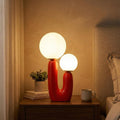 17.7 in Cactus Glass Table Lamp - Red - TPPGpn