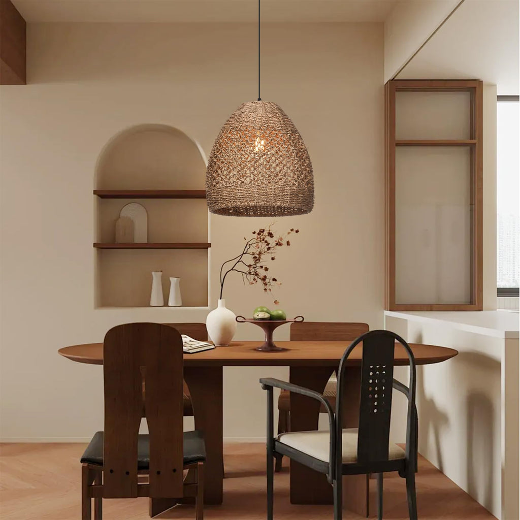 13.7 in Rattan Pendant Light - TPPGpn
