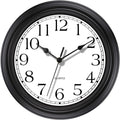 Foxtop Retro Silent Non-Ticking Round Classic Clock Quartz Decorative Battery Operated Wall Clock for Living Room Kitchen Home Office 12 inch (Bronze)