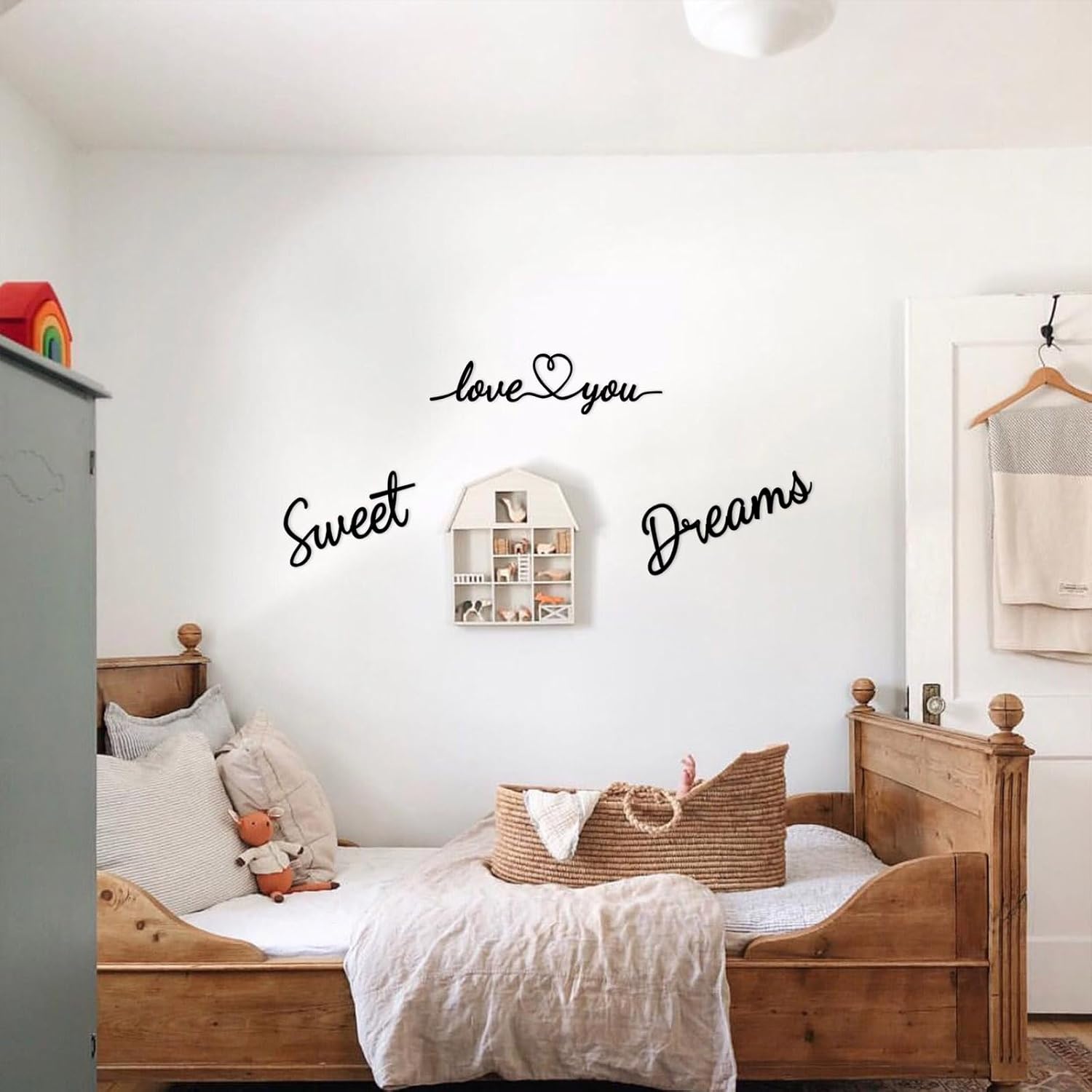 Sweet Dreams Wall Decor Above Bed Metal Sweet Dreams Sign Black Modern Sweet Dreams Wall Art Hanging Above Bed Wall Decor for Bedroom