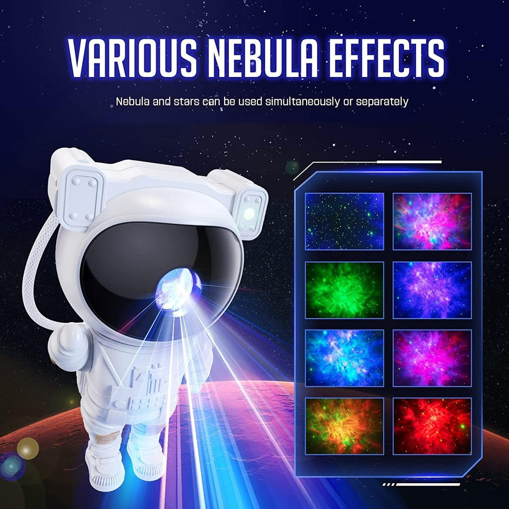 Mooyran Colorful Astronaut Galaxy Projector - Special Limited Edition Star Lights for Bedroom Astronaut Space Projector, Starry Ceiling Lamp with Timer & Remote, Adults Room Decor
