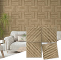 Art3d 33-Pack 3D Wall Panels for Interior Wall Decor, Textured Accent Wall Paneling for Living Room, Bedroom, TV Wall Background, 12"x12" Black