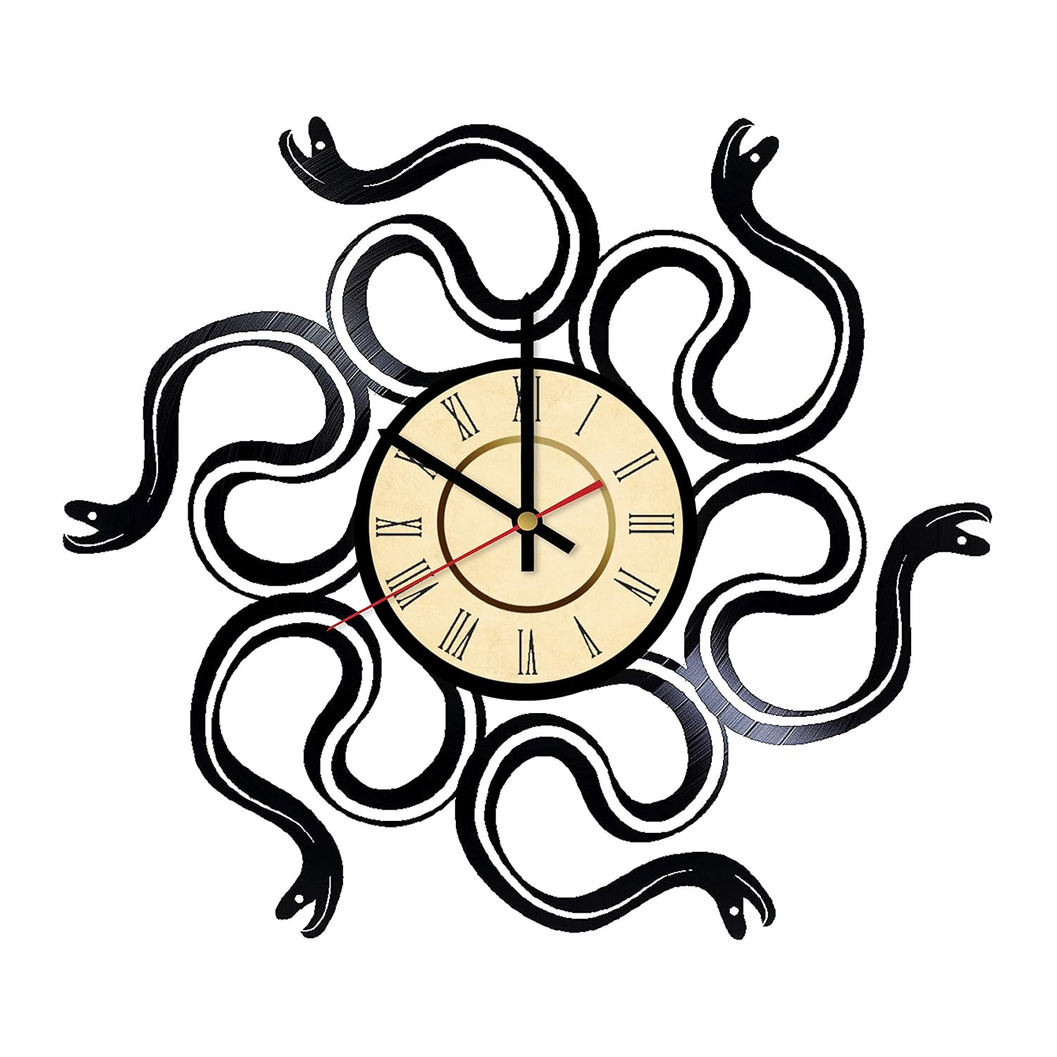 Snakes Wall Clock, Wall clock snake cobra, Home Decor Gifts Anaconda, Home living, Home decor, Wall Art Kitchen Kids Living Room Decor