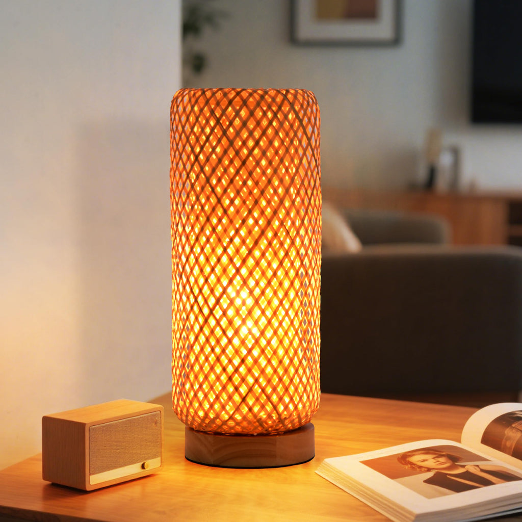 16 in Bamboo Table Lamp - Natural - TPPGpn