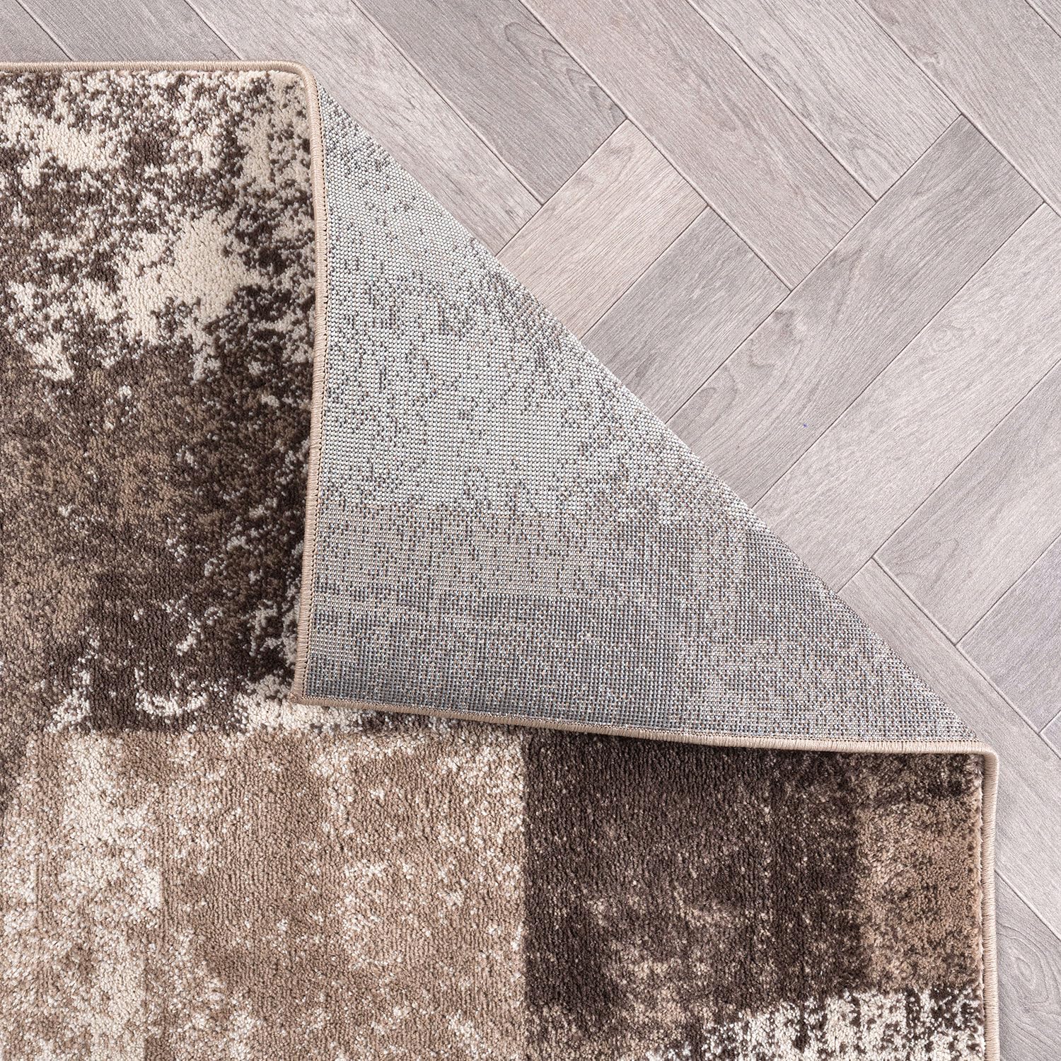 Rugshop Contemporary Abstract Circle Design Soft Area Rug 7'10" x 10'2" Gray