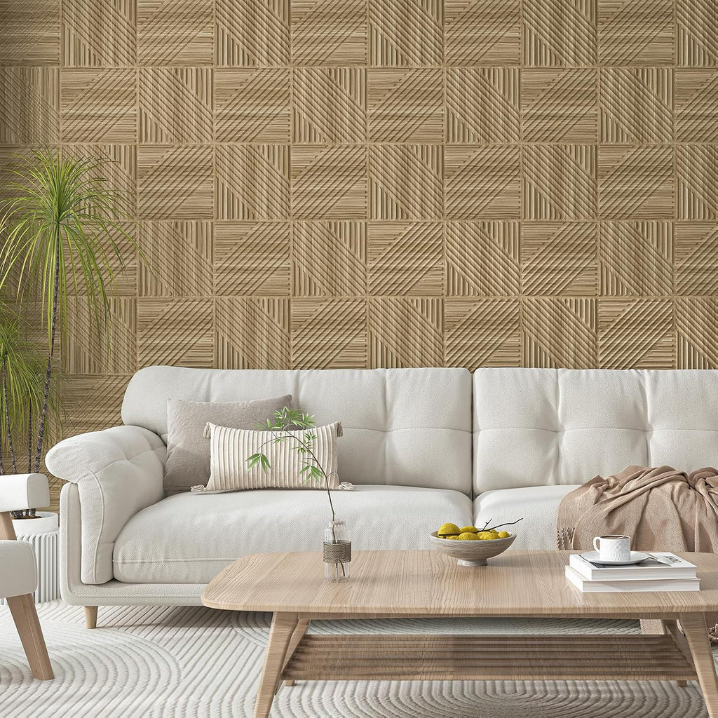 Art3d 33-Pack 3D Wall Panels for Interior Wall Decor, Textured Accent Wall Paneling for Living Room, Bedroom, TV Wall Background, 12"x12" Black