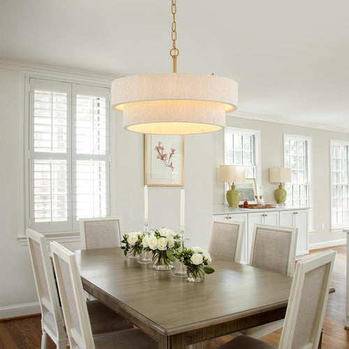 20 in Woven Rattan Boho Pendant Light – White product image 2 of 8